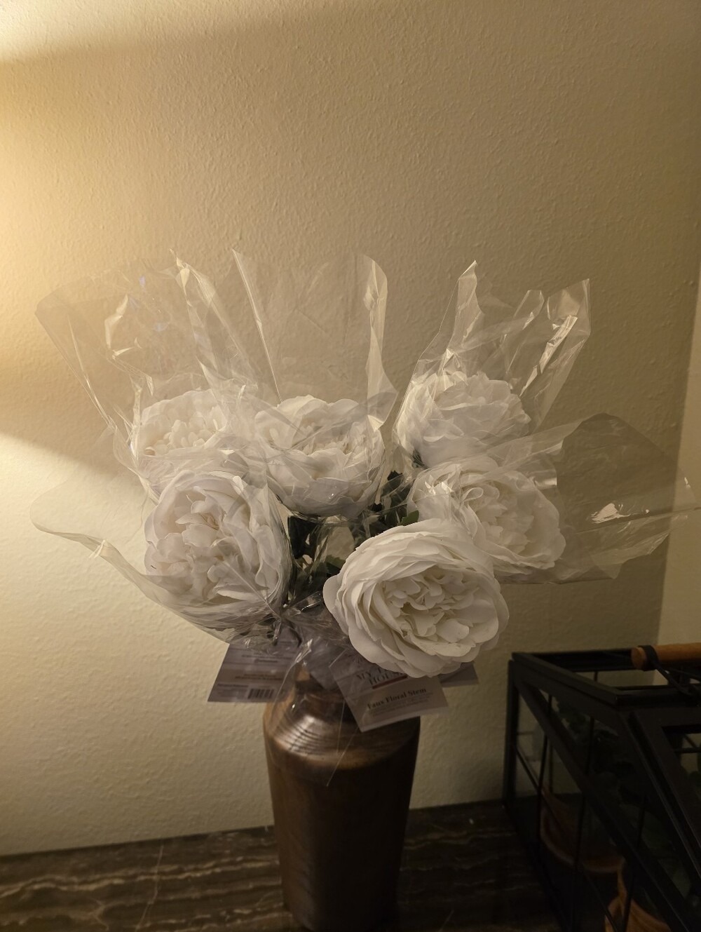 White Artificial Peony Bundle - Home Accents
